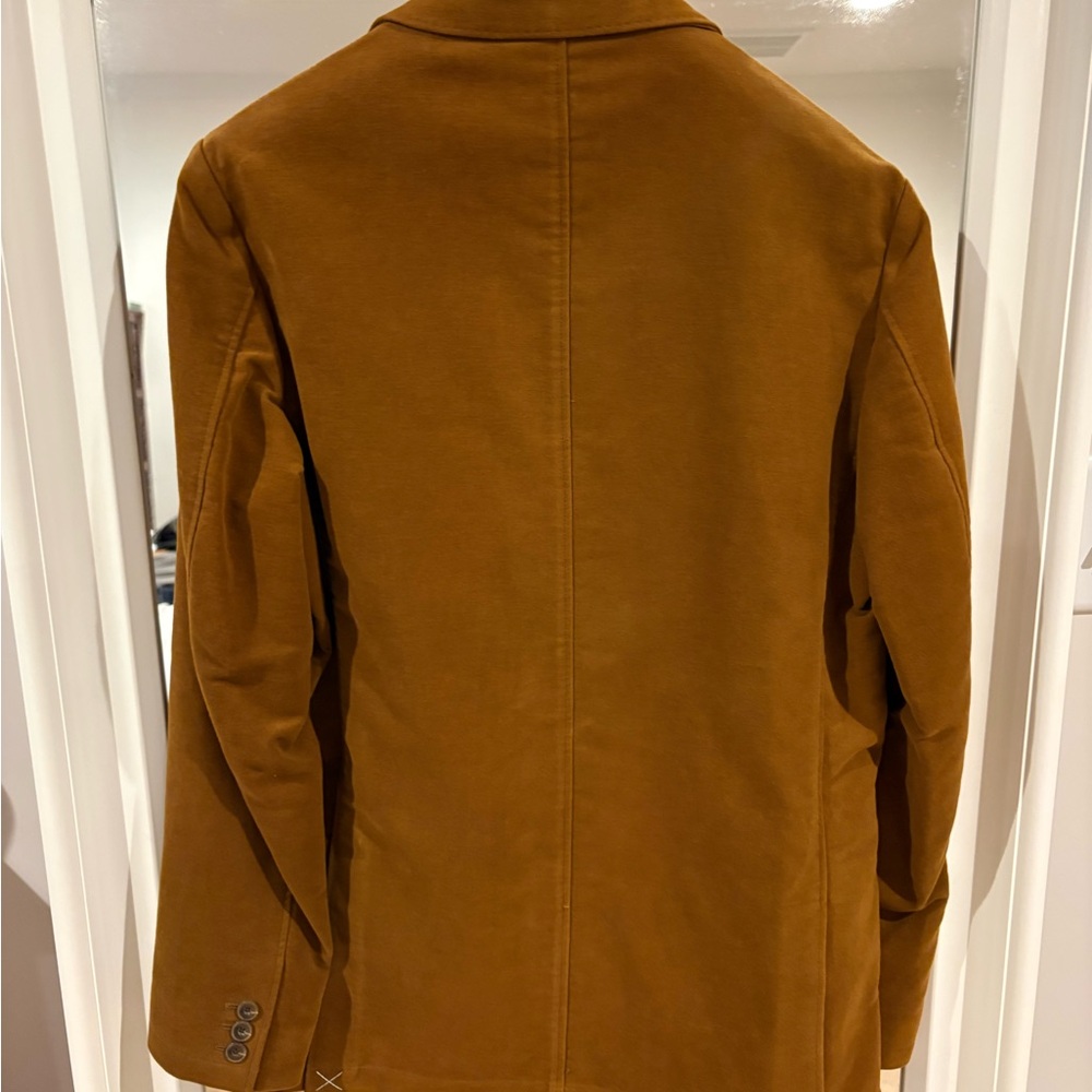 J Crew Men's Brown Cotton Blazer - Classic Patch Pocket Style 40L - Picture 2 of 2